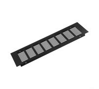Grille d'aération rectangulaire en aluminium 100 x 150 mm Noir (100 x 350