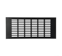 Grille d'aération rectangulaire en aluminium 150 mm avec moustiquaire pour armoire, cuisine, salle de bain, ventilation à persiennes 150 x 150 mm (150 x 350 mm)