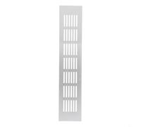 Grille d'aération rectangulaire en aluminium 60 mm - Grille d'aération - Grille d'aération - Maille pour armoire, armoire à chaussures, porte de salle de bain, argent (60 x 300 mm)