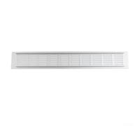 Grille d'aération rectangulaire en aluminium pour armoire - Résistante à la - Pour espaces clos (60 x 400 mm)