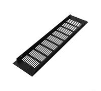 Grille d'aération rectangulaire en aluminium pour armoires, armoires à chaussures et armoires informatiques, 100 mm x 150-400 mm, maille d'aération rectangulaire, Poli(100 x 400 mm)