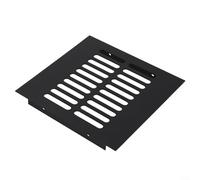 Grille d'aération rectangulaire noire fabriquée en alliage d'aluminium pour armoire à chaussures ou boîtier d'ordinateur 150 x 350 mm (150 x 150 mm)