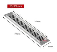 Grille D'aération Rectangulaire Pour Garde-Robe,Plaque De Couverture De Ventilation,Grille D'aération Blanche,Feuille Perforée,60mm,1pc - Type 60x300mm #B