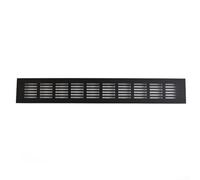 Grille d'aération rectangulaire robuste fabriquée en alliage d'aluminium résistant (60 x 400 mm)