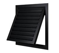 Grille d'aération réglable avec trappe d'inspection pour conduits | Alliage d'aluminium, panneau à charnière, vis incluses(21.7x21.7in)