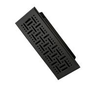 Grille d'aération réglable double couche avec finition noire élégante conçue pour les maisons et les bureaux modernes