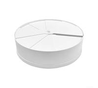 Grille d'aération réglable en ABS de 20,3 cm avec valve de régulation à 360° pour une circulation optimale, diffuseur rond pour la maison, le bureau, industriel, facile à installer, finition blanche