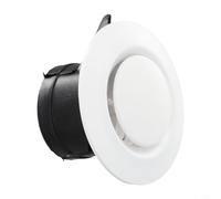 Grille d'aération réglable en ABS pour diffuseur d'air chaud avec montage sécurisé et réduction du bruit (75 mm)