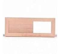 Grille d'aération réglable en bois pour sauna - Accessoire pour hammam - Hemlock, air réglable, surface lisse, installation simple, durable