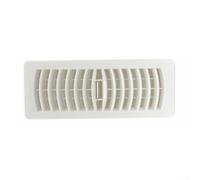Grille d'aération réglable en plastique blanc pour conduit CVC, évacuation de salle de bain et ventilateur de cuisine, pour installation facile des pièces de chauffage et de refroidissement (10,2 x