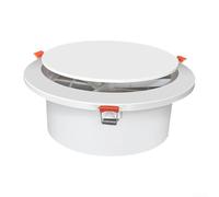 Grille d'aération réglable, grille de ventilation circulaire avec filtre, sortie d'air de retour, sortie d'extraction pour salle de bain, bureau, cuisine (Φ75)