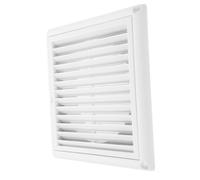 Grille d'Aération Réglable pour Climatiseur, Plastique Blanc 150mm | Aération Murale pour Logement, Ouverture Mobile, Ventilation Régulière, Usage Extérieur Climatisation, Retour d'Air