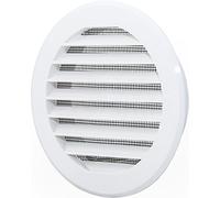 Grille d'aération ronde Ø 150 mm Blanc avec moustiquaire (MKK150L2W...