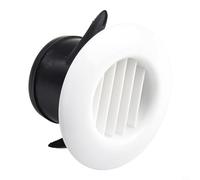 Grille d'aération ronde 75 mm-200 mm en ABS pour mur plafond conduit conduit de cuisine, salle de bain, bureau sortie de ventilation blanc (75 mm)