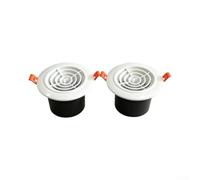 Grille d'Aération Ronde ABS Blanche 14cm Entrée d'Air pour Placard Ventilation Intérieure pour efficace Lot de 2(Rotating(100))