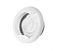 Grille d'aération ronde avec lames réglables pour plafond et mur, grille d'aération en plastique ABS pour entrée et sortie d'air avec panneau amovible pour plus de commodité de nettoyage (150 mm)