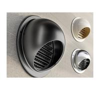 Grille d'aération ronde avec maille et persiennes intégrées, en acier inoxydable 304, for la circulation de l'air et applications murales décoratives.(Size2,150mm/0.5ft)