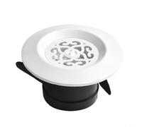 Grille d'aération ronde avec obturateur de contrôle du flux d'air et moustiquaire pour empêcher l'entrée de débris pour une utilisation dans la cuisine, la salle de bain et les systèmes de ventilation