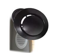 Grille d'aération ronde en ABS for de climatisation - Grille d'entrée/sortie d'air en plastique avec persiennes réglables (3"/3,9"/4,9"/5,9"/7,9")(Disc 4.9")