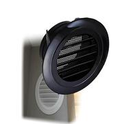 Grille d'aération ronde en ABS for de climatisation - Grille d'entrée/sortie d'air en plastique avec persiennes réglables (3"/3,9"/4,9"/5,9"/7,9")(Angled louvers 7.9")