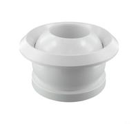 Grille d'aération ronde en ABS pour climatisation avec buse entièrement rotative à 360 degrés et contrôle du flux d'air réglable pour espaces intérieurs (250)