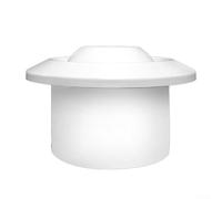 Grille d'aération ronde en ABS pour systèmes d'échappement avec buse rotative à 360 degrés et ouverture réglable pour optimiser la direction et la circulation de l'air (75)