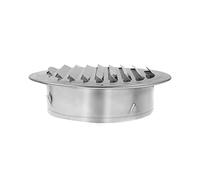 Grille d'aération ronde en acier inoxydable 304 TTZEZE de 16,3 cm avec maille intégrée pour maison, bureau, cuisine, mur, plafond