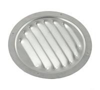Grille d'aération ronde en acier inoxydable 316 de qualité marine avec maille, couvercle de ventilation rond en métal pour mur et plafond à la maison et (12,7 cm)
