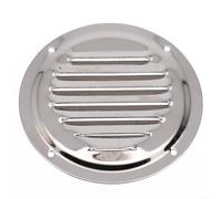 Grille d'aération ronde en acier inoxydable 316 de qualité marine avec maille, couvercle de ventilation rond en métal pour mur et plafond à la maison et (10,2 cm)