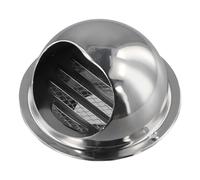 Grille d'aération ronde en acier inoxydable avec moustiquaire 60/70/80/100 mm