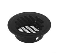 Grille d'aération ronde en acier inoxydable avec moustiquaire pour mur extérieur ou plafond (100 mm)