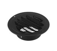 Grille d'aération ronde en acier inoxydable - Noir - Design en maille - 70-200 mm - Protection contre les débris - Installation facile pour la maison ou le bureau - Utilisation industrielle (80 mm)