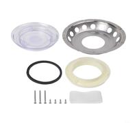 Grille d'aération ronde en acier inoxydable pour camping-cars et bateaux de 22,9 cm, facile à fixer avec des vis