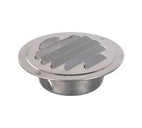 Grille d'aération ronde en acier inoxydable pour mur extérieur 70300 mm Couverture de ventilation contre maille fine avec conduit Plus (tube de 80 mm)