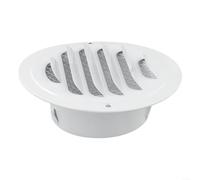 Grille d'aération ronde en acier inoxydable pour murs extérieurs, 70 à 200 mm de diamètre, conçue avec des mailles fines pour empêcher les débris d'entrer et favoriser l'air intérieur (80)
