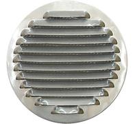 Grille D'Aération Ronde En Aluminium Avec Filet, Grille De Ventilation Pour Hottes Et Conduits D'Aération, Protection Anti-Insectes. (Diamètre: 10 cm)