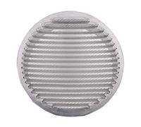 Grille D'Aération Ronde En Aluminium Avec Filet, Grille De Ventilation Pour Hottes Et Conduits D'Aération, Protection Anti-Insectes. (Diamètre: 20 cm)