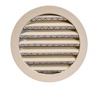 Grille d'aération ronde en aluminium beige Ø 160 mm