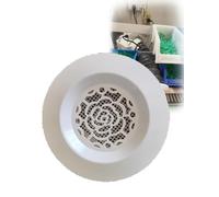 Grille d'aération ronde en plastique ABS, 7,5 cm/10 cm/12,5 cm/15 cm/20 cm, for climatisation centrale, compatible avec les grilles d'entrée/sortie d'air en plastique(15cm//5.9",Type 1)