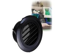 Grille d'aération ronde en plastique ABS, 7,5 cm/10 cm/12,5 cm/15 cm/20 cm, for climatisation centrale, compatible avec les grilles d'entrée/sortie d'air en plastique(7.5cm/3",Type 8)