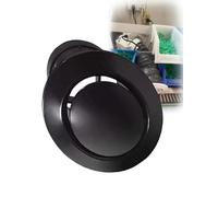 Grille d'aération ronde en plastique ABS, 7,5 cm/10 cm/12,5 cm/15 cm/20 cm, for climatisation centrale, compatible avec les grilles d'entrée/sortie d'air en plastique(15cm//5.9",Type 7)