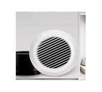 Grille d'aération ronde en plastique ABS for climatisation centrale - Grille décorative d'entrée et de sortie d'air intérieure avec maille de ventilation(Color E,125mm/4.9")