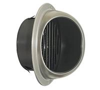 Grille d'Aération Ronde Grille, Ventilation Hotte, Beige Gris Blanc, 100mm 145mm, pour échappement intérieur, idéal pour échappement de salle de bain, évents de cuisine ( Color : Grey , Size : 100mm (