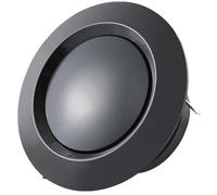 Grille D'aération Ronde Noire, En Plastique ABS, for Conduit Rond, for Salle De Bain, Mur, Plafond(100mm)