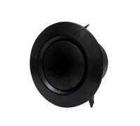 Grille d'aération ronde noire, grille de ventilation réglable en ABS for salle de bain, bureau, salle de bain, conduit d'aération mural, grille d'aération 75 mm/100 mm/125 mm/150 mm/200 mm(Disc type,1