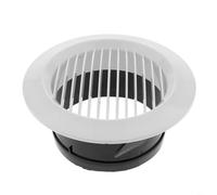 Grille d'aération ronde pour ventilation intérieure, canal, tuyau, capuchon, cuisine (125 mm)