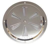 Grille d'aération Ronde Réglable 151mm Avec Moustiquaire inox 316 - A4