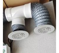 Grille d'aération ronde réglable avec grille de persienne, conçue pour un contrôle efficace du flux d'air, convient pour une installation murale ou au plafond (75 mm)