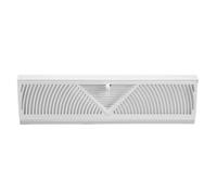 Grille d'aération ronde robuste de 38,1 cm - Contrôle du flux d'air - Panneau amovible en acier avec revêtement solide pour coin mural - Évent circulaire au sol