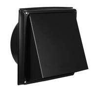 Grille D'aération Sèche-linge 6 Pouces Inox Noir Volet Anti-retour